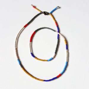 Beaded Necklace 18" (Primaries)