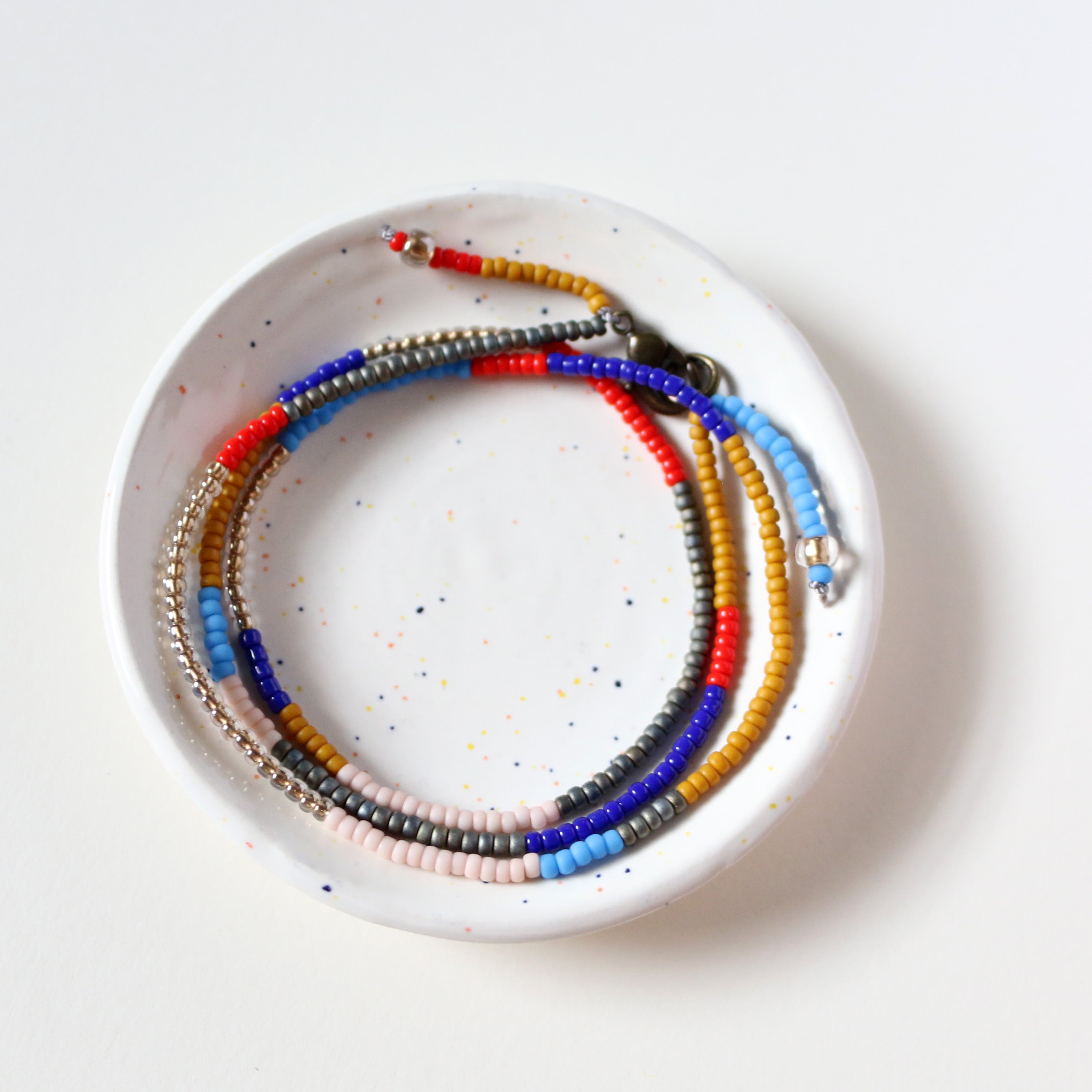Beaded Necklace 18" (Primaries)