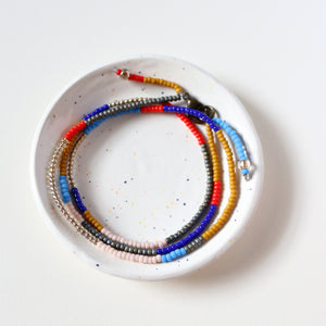 Beaded Necklace 18" (Primaries)