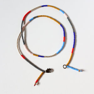 Beaded Necklace 18" (Primaries)