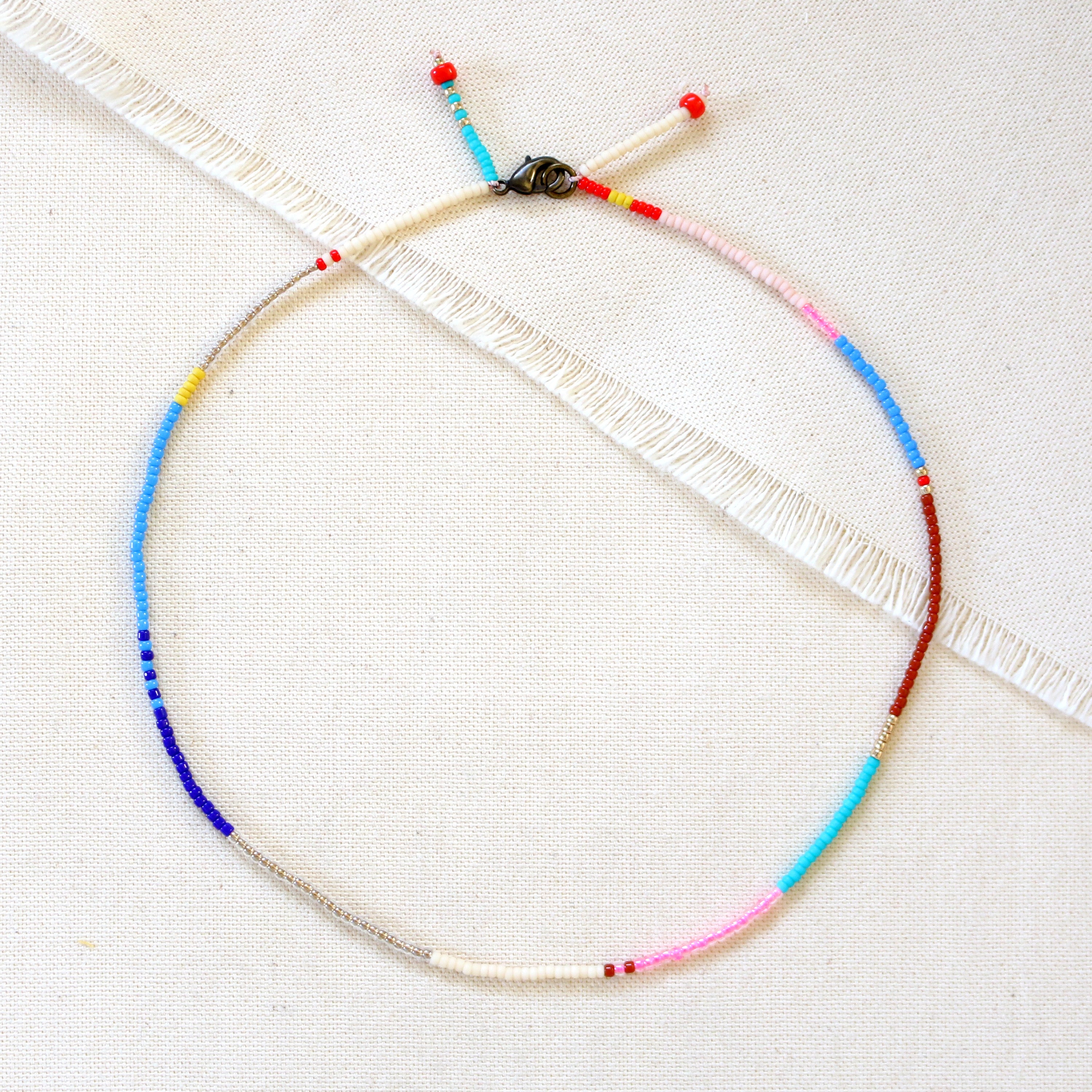 Choker Necklace (Neon Pink Mix)