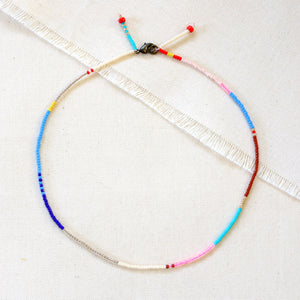 Choker Necklace (Neon Pink Mix)