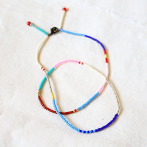 Beaded Necklace 18" (Neon Pink Mix)