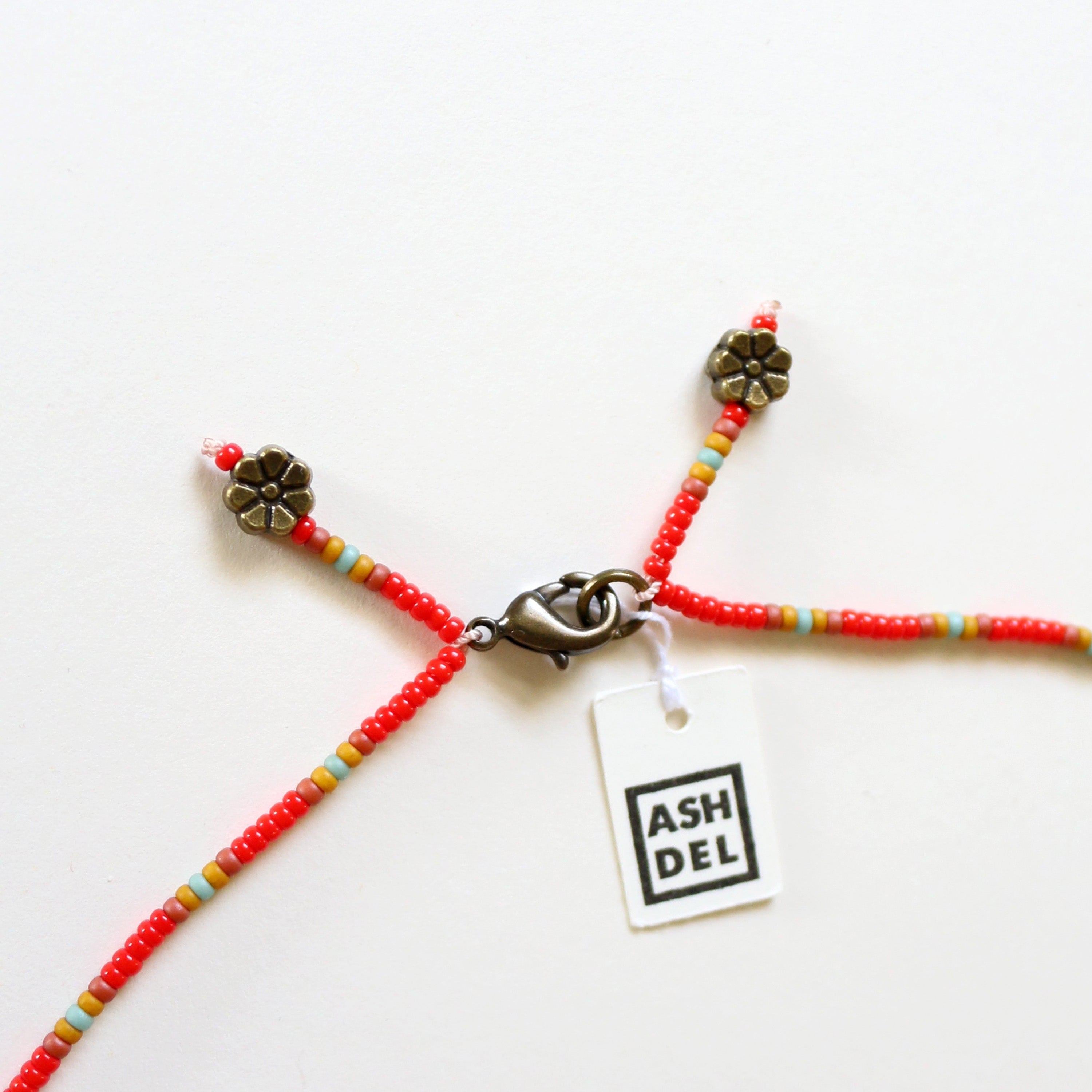 Choker Necklace (Floral Stripe)